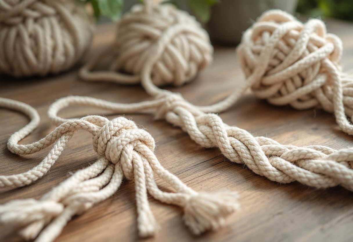 Quels nœuds utiliser pour débuter le macramé ?