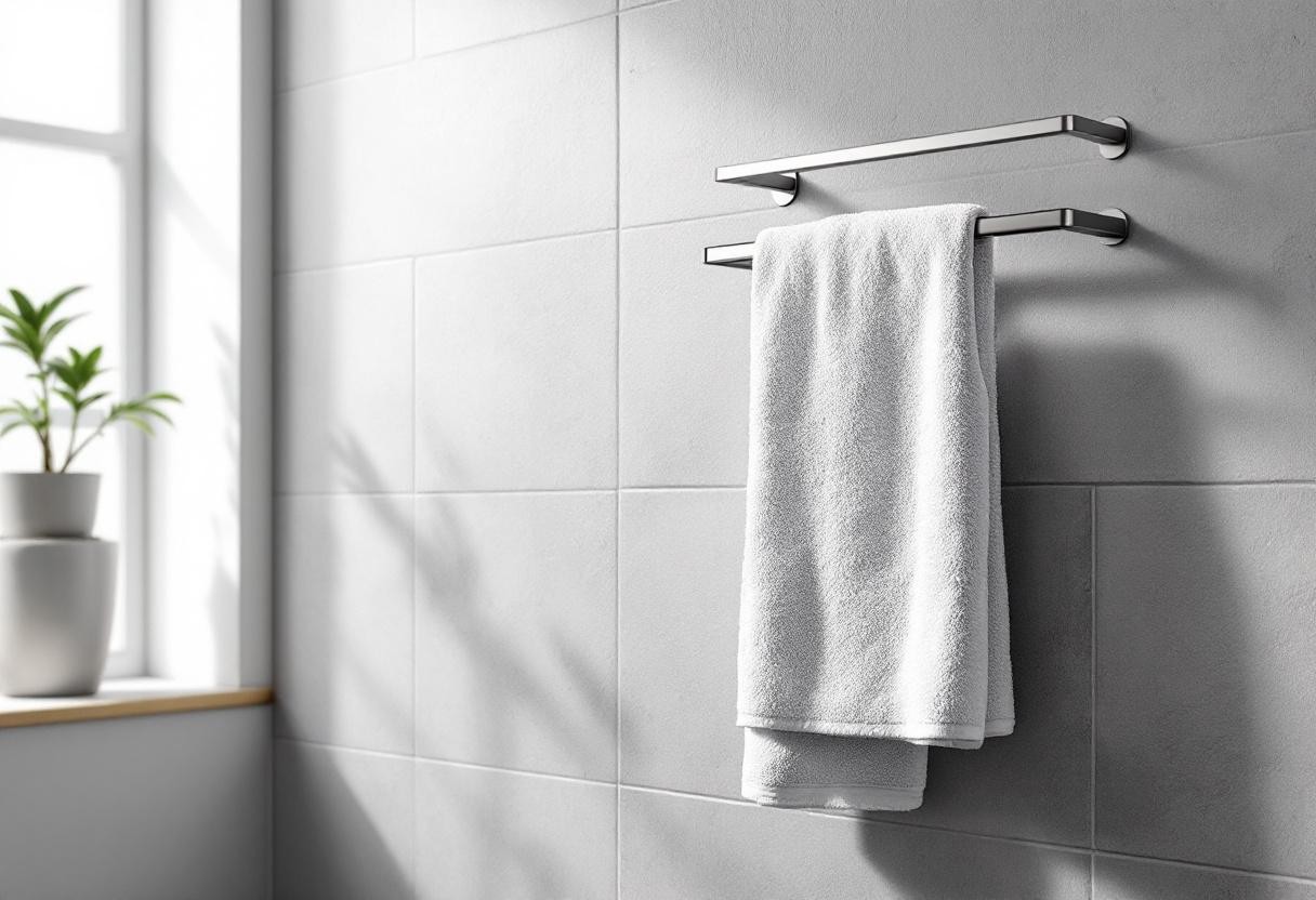 Comment fixer un porte-serviette sans percer les murs ? astuces et alternatives pratiques
