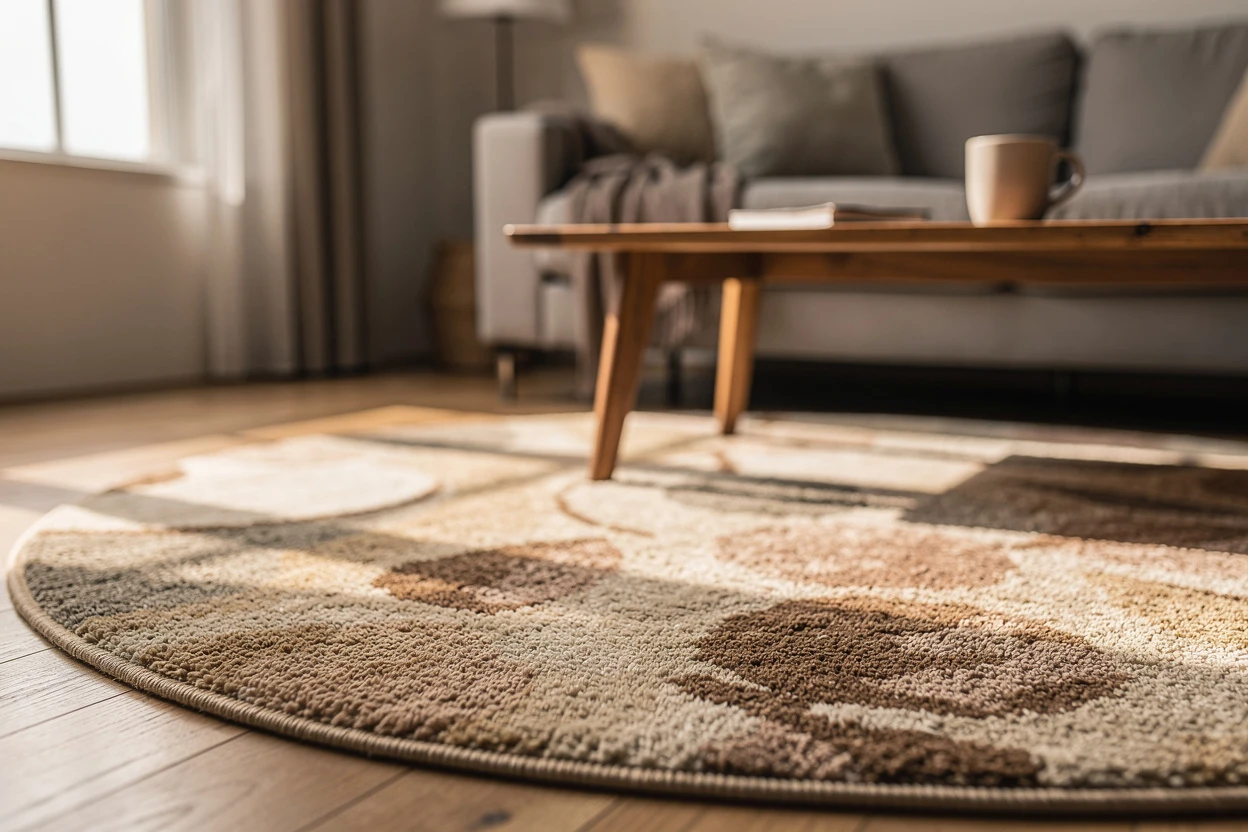 Tapis rond 100 cm : une option polyvalente pour toutes les pièces