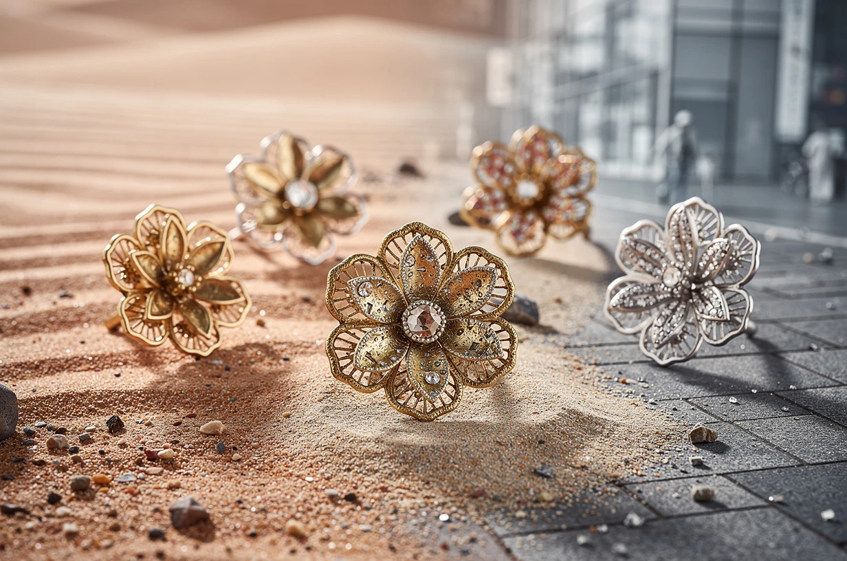 Du désert marocain aux rues de tokyo : les broches florales qui capturent l’âme des voyages